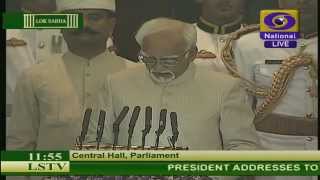 Live Presidents address to the joint session of Parliament [upl. by Lleksah758]