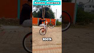 Manual practice 20 40 70 100 stunt manual practice shorts shortsfeed mtb cyclestunt [upl. by Tibbitts]