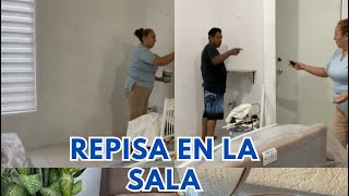 TERMINANDO DE PINTAR ✅ YA SE PUSO LA REPISA 💯VLOGMAS 🌲🎅 [upl. by Jaddan]