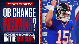 Giants Quarterback Change Incoming  Schoen amp Daboll on the Hot Seat [upl. by Nnayecats]