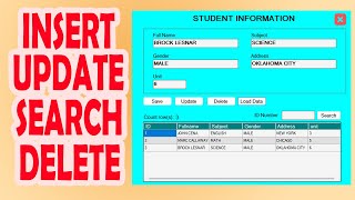 Insert Update Delete Search CRUD in VBNET  MySql Xampp  with free source code [upl. by Anauq]