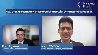 Why Contractor Compliance Matters Insights from Murthy DVR CFO at Nordex India [upl. by Liss]