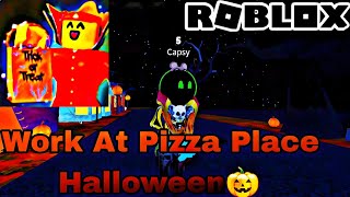 Mejores Momentos De MantisBlox Roblox Work At Pizza Place Halloween🎃 [upl. by Nahtad417]