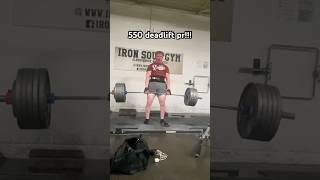 550 DEADLIFT PRstrongman powerlifting [upl. by Ahsekyt]