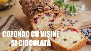 COZONAC CU VIȘINE ȘI CIOCOLATĂ  Valeries Food [upl. by Chap]