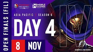 🔴 FIL AP Mobile Legends Bang Bang  Snapdragon Mobile Open Finals  Season 6  Day 4 [upl. by Nicky]