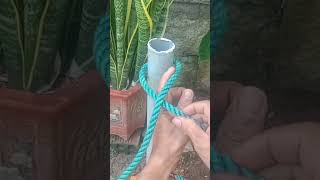 Easy way to block the rope in the pipe [upl. by Apgar]