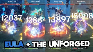 UNFORGED  THOMA  GG  Eula Unforged Comparison  Genshin Impact [upl. by Aniad]