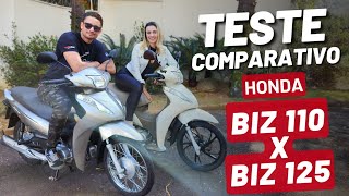 Teste Comparativo  Honda BIZ 110i Vs BIZ 125 [upl. by Ttayh48]