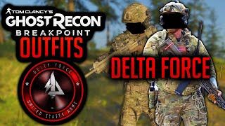 Ghost Recon Breakpoint  DELTA FORCE OUTFITS 1SFODDCAG [upl. by Ailecec641]