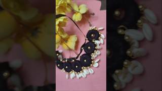 DIY cowrie shells necklace 😍🔥♥️  navratrispecial diycrafts artistcreator ytviral [upl. by Sharon]