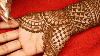 Beautiful🥰Wedding Bridal Mehndi Design For Front HandsMisssakshivlogsEasy Bridal Arebic Mehndi [upl. by Yecart]