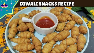 Easy Diwali Snacks Recipe  Diwali quick kurkure Namkeen Recipe [upl. by Cimah]