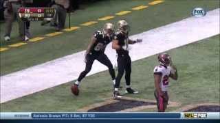 Saints Lance Moore does the Hingle McCringleberry [upl. by Ibur]