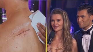 Anna Delvey REACTS to Ezra Sosa’s Tattoo of Her OneWord DWTS Exit [upl. by Lacy]