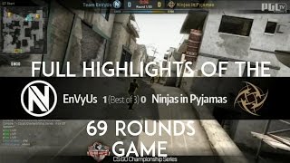 Full highlights NiP  EnVyUs 69 round game on dust2  PGL Final 2015 [upl. by Ariaz]