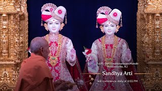 BAPS Shri Swaminarayan Mandir  Robbinsville NJ  Live Sandhya Arti [upl. by Myna]