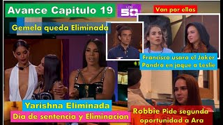 Yarishna Eliminada Francisco pondra en Jaque a Leslie Robbie cerca de Ara Avance Capitulo 19 Los 50 [upl. by Ardiedal336]