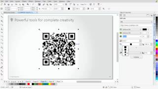 CorelDRAW® Graphics Suite X7  New QR code generator [upl. by Anu]