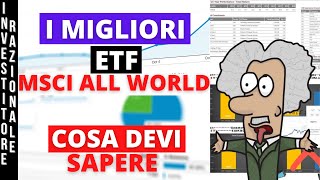 I migliori ETF MSCI ALL COUNTRY WORLD ACWI Azioni Paesi Sviluppati  Emergenti  INVESTIRE IN ETF [upl. by Buffy]