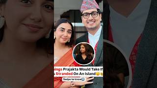 3 things Prajakta would take if she stranded on an Island mostlysane ytshort [upl. by Nhabois254]