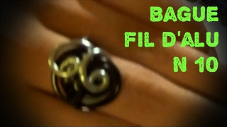 Tuto Bague en fil daluminium N°10 [upl. by Glynias304]