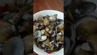 bennek halaan waterclams corbicula bivalve shorts asmr pinoyfood trending satisfyingfood [upl. by Aihseyt869]