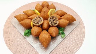 Kibbeh Recipe  Syrian Fried Kibbeh  How to make the Best Kibbeh [upl. by Ddot]