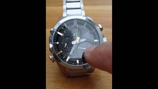 Test CASIO EDIFICE EQB 500 D MONTRE SOLAIRE SOLAR WATCH REVIEW [upl. by Hebner]