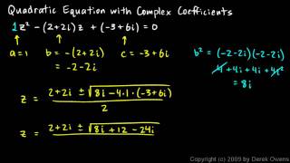 Precalculus 121a  Complex Quadratic [upl. by Guntar520]