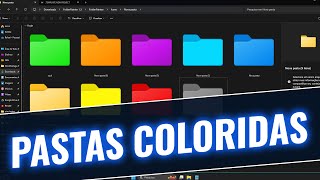 Como e PORQUÊ ter PASTAS COLORIDAS no Windows 10 amp 11 📂 [upl. by Aisad]