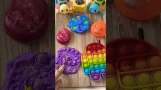 Satisfying Kinetic Sand😶‍🌫️🤦🏽🧶🐔with red Slime🪱and Duck🧡🦆🤨 amongus cute foryou [upl. by Narcis]