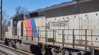 New Jersey Transit Trains at Pennsauken Transit Center [upl. by Aliemaj]