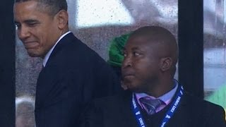 Obama security scrutinized following Mandela memorial signer revelations [upl. by Virgina]