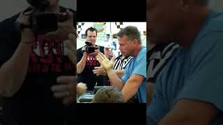 John Brezenk vs Allen Fisher ☠️ shorts armwrestling [upl. by Jacobah228]