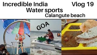 Vlog 19Water sportsCalangute beachGOA [upl. by Kruger]