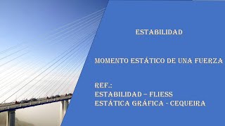 Estática  Concepto Fundamentales  Momento Estático de una Fuerza y Principio de la Estática  N°3 [upl. by Tufts304]