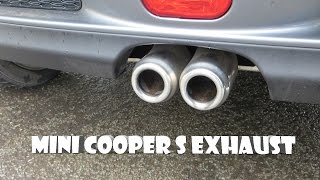 MINI COOPER S R53 STOCK EXHAUST SOUND [upl. by Sirred]