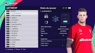 PES 2021 ANTWERP players  December 2023 [upl. by Suiravad686]