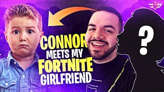 CONNOR MEETS MY FORTNITE GIRLFRIEND HE ROASTS ME  Coolest Kid Ever Fortnite Battle Royale [upl. by Brookes]