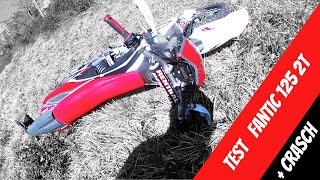 Test Fantic 125 xe🔥  crash ⚠ [upl. by Drofdarb]