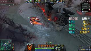 GeForce GTX 1060 3GB  Intel Core i54690K  Dota 2 FPS Test DX9 [upl. by Aihsiek736]