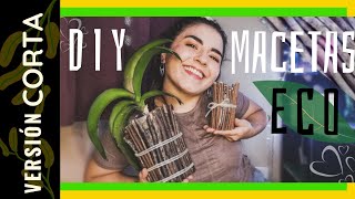 Cómo hacer macetas decorativas con materiales reciclados🌱 Video RAPIDO [upl. by Halsey]