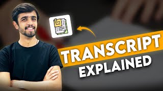 WHAT IS TRANSCRIPT HOW TO MAKE IT PROCESS EXPLAINED [upl. by Renrut8]