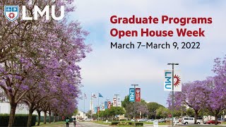 LMU Spring 2022 Open House  Counseling and School Psychology Session [upl. by Sherburne]