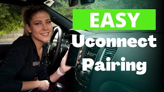 How to connect your phone to your vehicles Uconnect system  5 Easy Steps  Walser CJD Hopkins [upl. by Radcliffe]