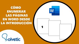 Como Enumerar las Paginas en Word desde la Introduccion [upl. by Aanas]