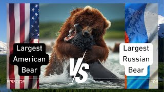 Big Fight Kodiak Bear vs Kamchatka Bear [upl. by Ayiotal]