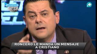 Roncero manda un mensaje a Cristiano tras el codazo de David Navarro [upl. by Eshelman]