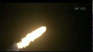 LiftOff SpaceX Dragon Heads to Space Station  Video [upl. by Alel]